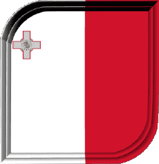 Bandiere Europa Malta Quadrato 
