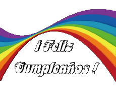 Mensajes Español Feliz Cumpleaños Abstracto - Geométrico 021 