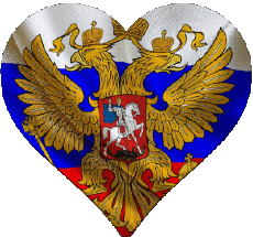 Banderas Europa Rusia Corazón 