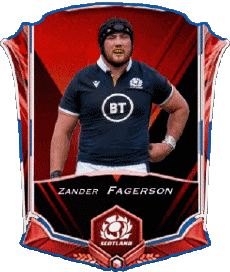 Sports Rugby - Joueurs Ecosse Zander Fagerson 