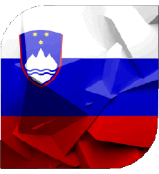 Flags Europe Slovenia Square 