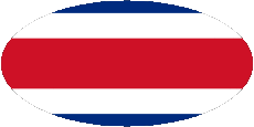 Flags America Costa Rica Oval 01 