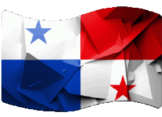 Drapeaux Amériques Panama Rectangle 