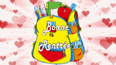 Messagi Francese Bonne Rentrée Sfondo animato 006 