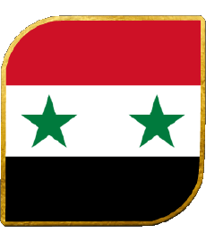 Bandiere Asia Siria Quadrato 