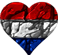 Flags Europe Netherlands Heart 