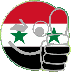 Drapeaux Asie Syrie Smiley - OK 