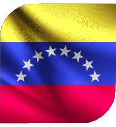 Bandiere America Venezuela Quadrato 