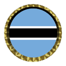 Flags Africa Botswana Round - Rings 