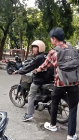 Umorismo -  Fun Trasporti Moto Route Gamelles Fail 02 