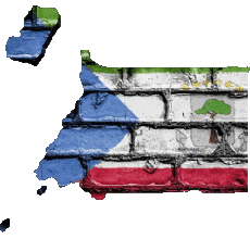 Flags Africa Equatorial Guinea Map 