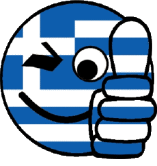Fahnen Europa Griechenland Smiley - OK 