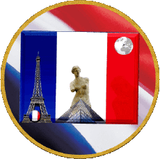 Drapeaux France National Rond 