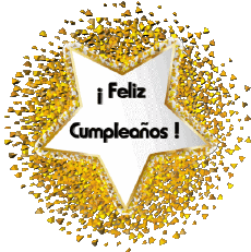 Mensajes Español Feliz Cumpleaños Globos - Confeti 011 