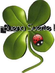 Messages Espagnol Buena Suerte Fond Transparent 01 