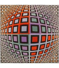 Humor -  Fun Künstler Maler Victor Vasarely 