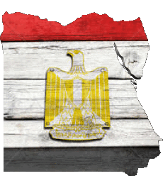 Drapeaux Afrique Egypte Carte 