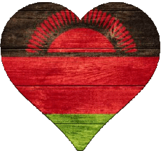 Fahnen Afrika Malawi Herz 