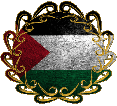 Banderas Asia Palestina Forma 