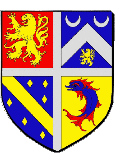 Blasón-Banderas Francia Departamentos - Ciudades 38 HEYRIEUX Blasón