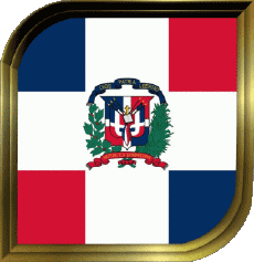 Bandiere America Repubblica Dominicana Quadrato 