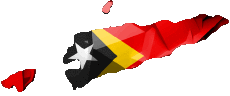 Flags Asia East Timor Map 