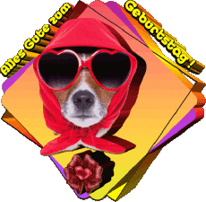 Messages Allemand Alles Gute zum Geburtstag Tiere 12 