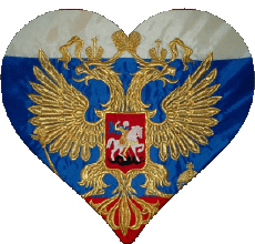 Flags Europe Russia Heart 