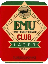 Boissons Bières Australie Emu-Beer 