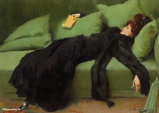 Ramon Casas-Humor - Fun Morphing - Parece Varias pinturas recreación de arte covid de contención desafío 