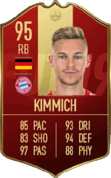 Multimedia Videospiele F I F A - Karten Spieler Deutschland Joshua Kimmich 