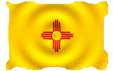 Fahnen Amerika U.S.A - States New Mexico Welligkeit 