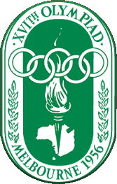 1956-Sport Olympische Spiele Geschichte Logo 1956