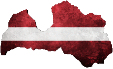 Flags Europe Latvia Map 