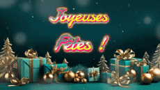 Mensajes Francés Joyeuses Fêtes (Noël) Video 