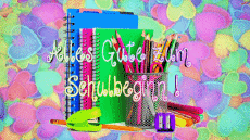 Messages Allemand Alles Gute zum Schulbeginn Fond Animé 007 