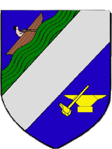 Blasón-Banderas Francia Departamentos - Ciudades 08 NOUZONVILLE 