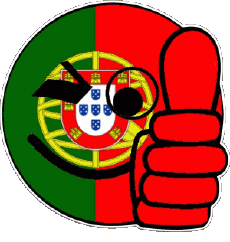 Bandiere Europa Portogallo Faccina - OK 