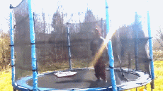 Humor -  Fun Sports Trampoline Outside Fail 