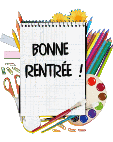 Nachrichten Französisch Bonne Rentrée Transparenter Hintergrund 011 