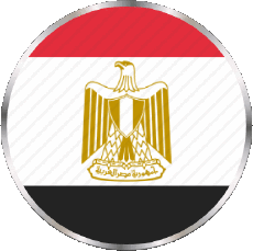 Fahnen Afrika Ägypten Runde 