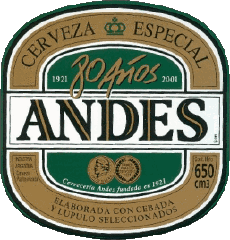 Boissons Bières Argentine Andes Cerveza 