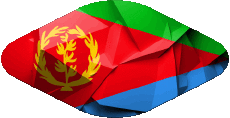 Bandiere Africa l'Eritrea Ovale 02 