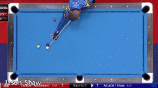 Jason Shaw-Humor -  Fun Sports Pool Table Best Off Shot 02 Jason Shaw
