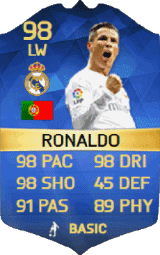 Multimedia Videospiele F I F A - Karten Spieler Portugal Cristiano Ronaldo 