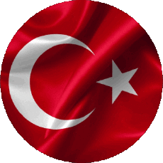 Fahnen Asien Türkei Runde 