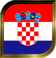 Bandiere Europa Croazia Quadrato 