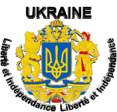 Fahnen Europa Ukraine Liberté et Indépendance 