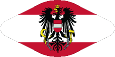 Fahnen Europa Österreich Oval 