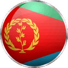 Drapeaux Afrique Erythrée Rond 